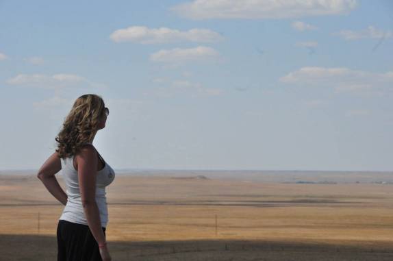 Chegando ao Badlands National Park, em South Dakota, nos Estados Unidos